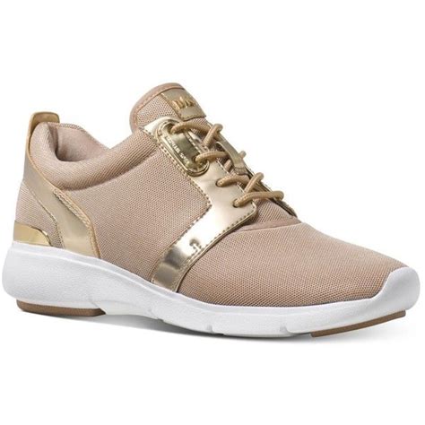 michael kors amanda trainer pale gold|Michael Kors Gold Sneakers & Athletic Shoes .